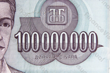 dinary jugosłowiańskie inflacja