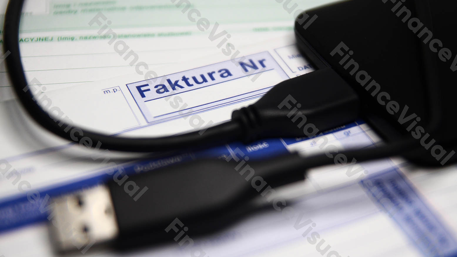Faktura cyfrowa dysk zewnętrzny działalność gospodarcza