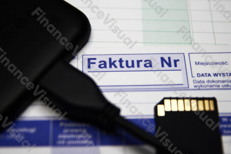 Faktura cyfrowa karta pamięci działalność gospodarcza