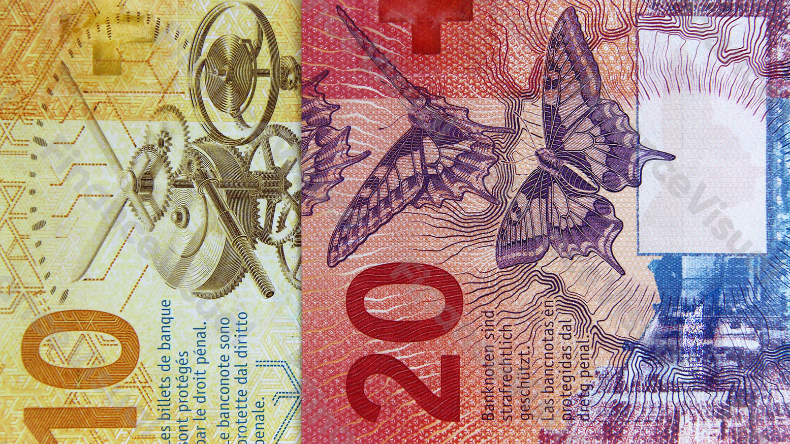 Frank szwajcarski CHF banknot