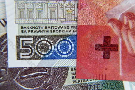 Frank szwajcarski złoty CHF PLN