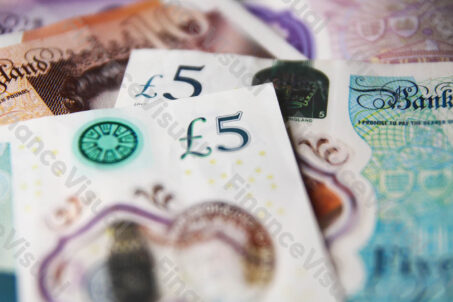 Funt brytyjski GBP banknoty gotówka