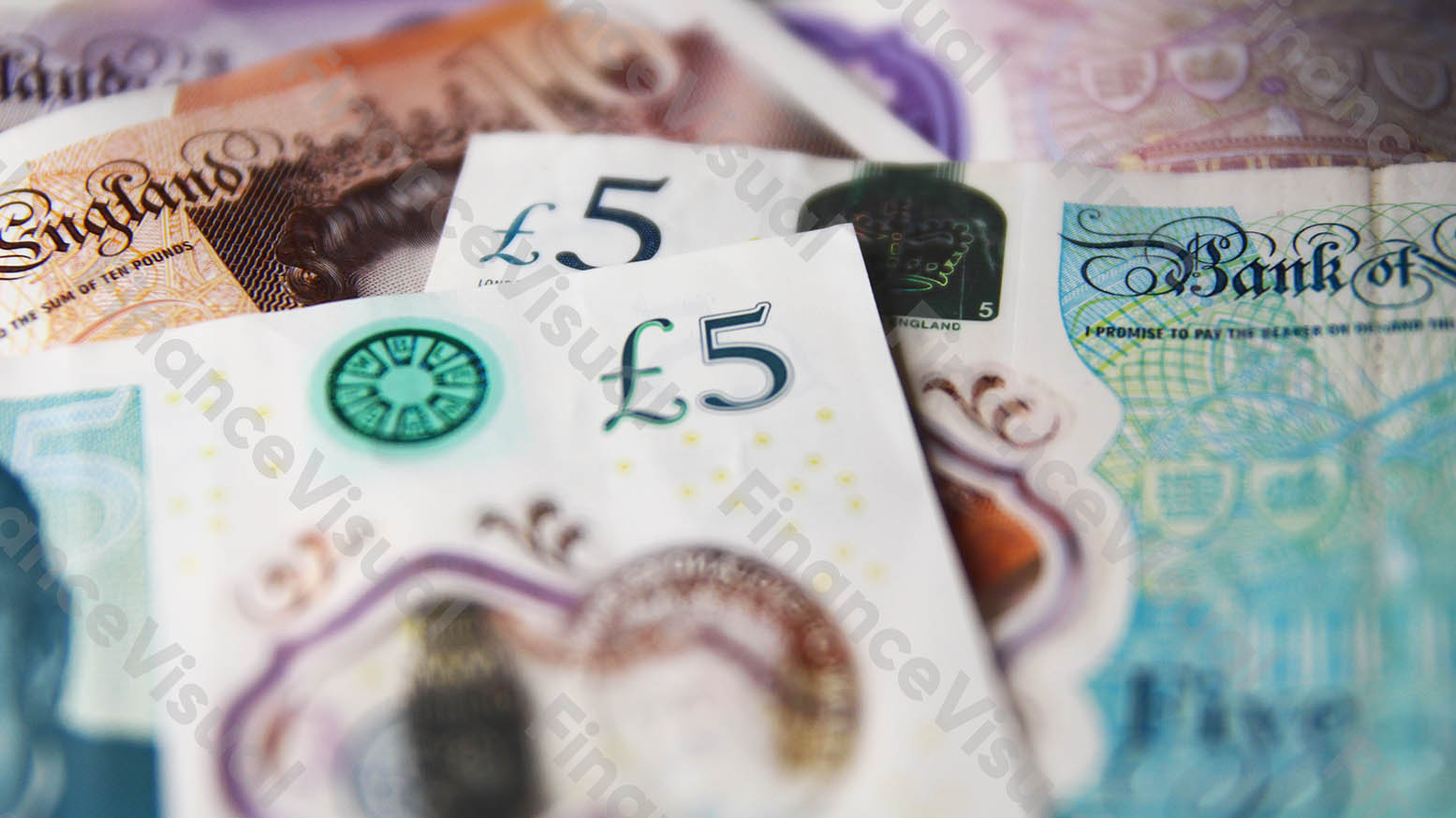 Funt brytyjski GBP banknoty gotówka