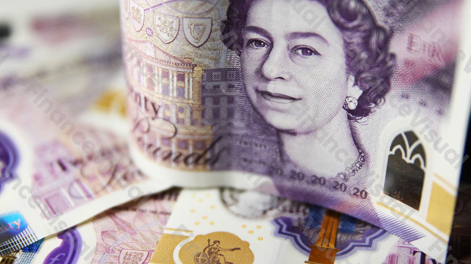 Funt brytyjski GBP banknoty gotówka