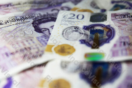 Funt brytyjski GBP banknoty gotówka