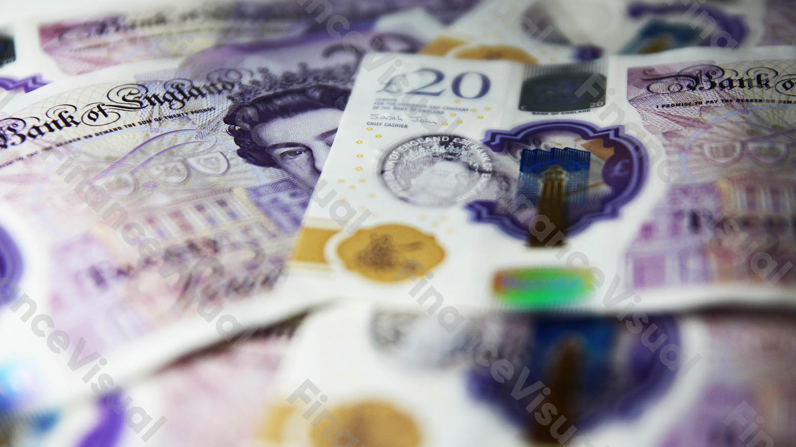 Funt brytyjski GBP banknoty gotówka