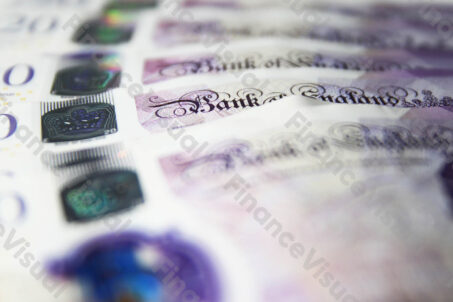 Funt brytyjski GBP banknoty gotówka Bank of England