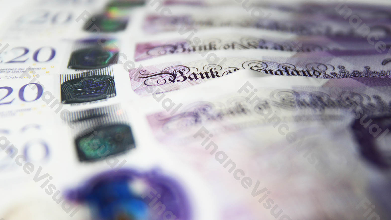 Funt brytyjski GBP banknoty gotówka Bank of England