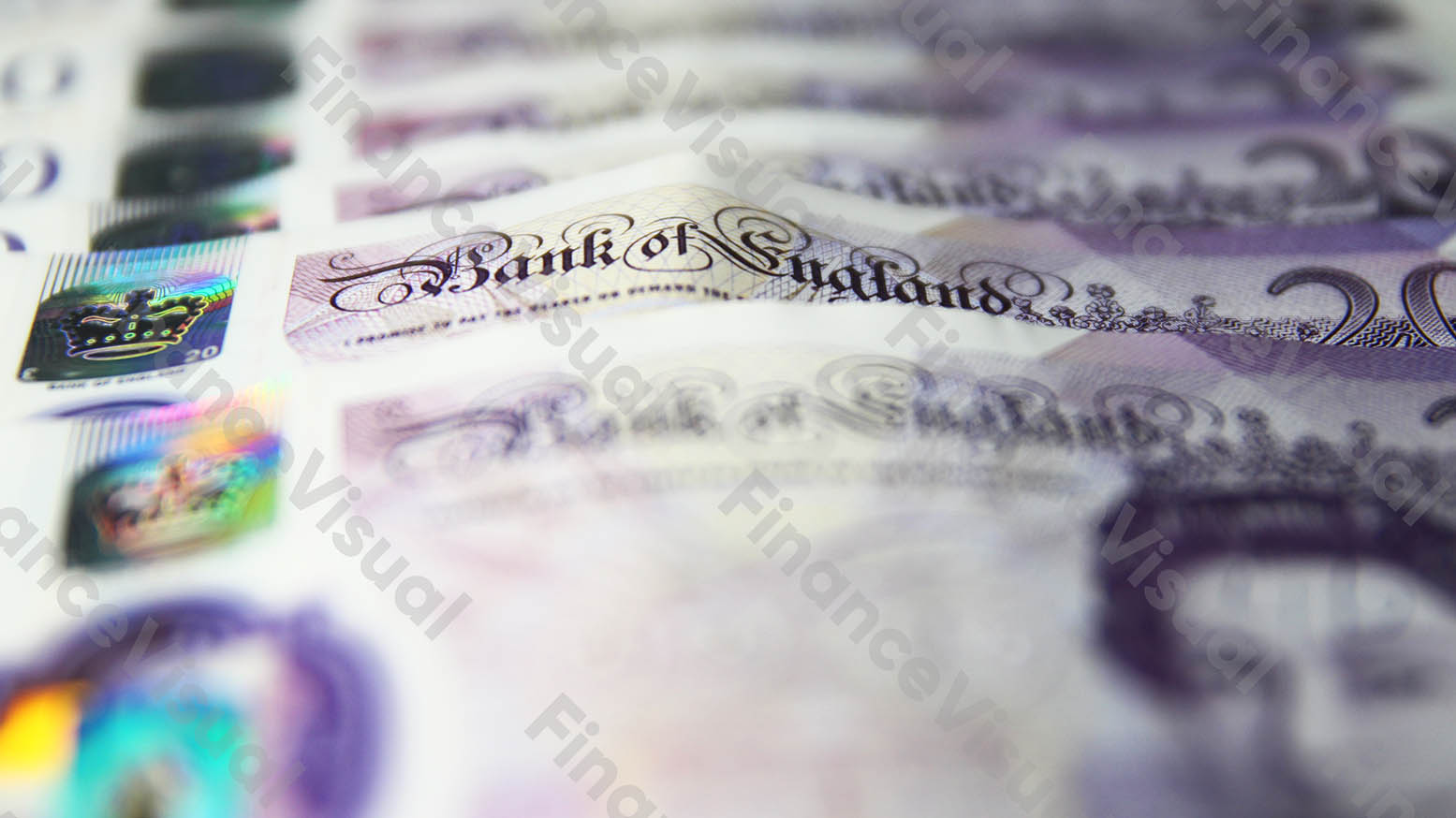 Funt brytyjski GBP banknoty gotówka Bank of England