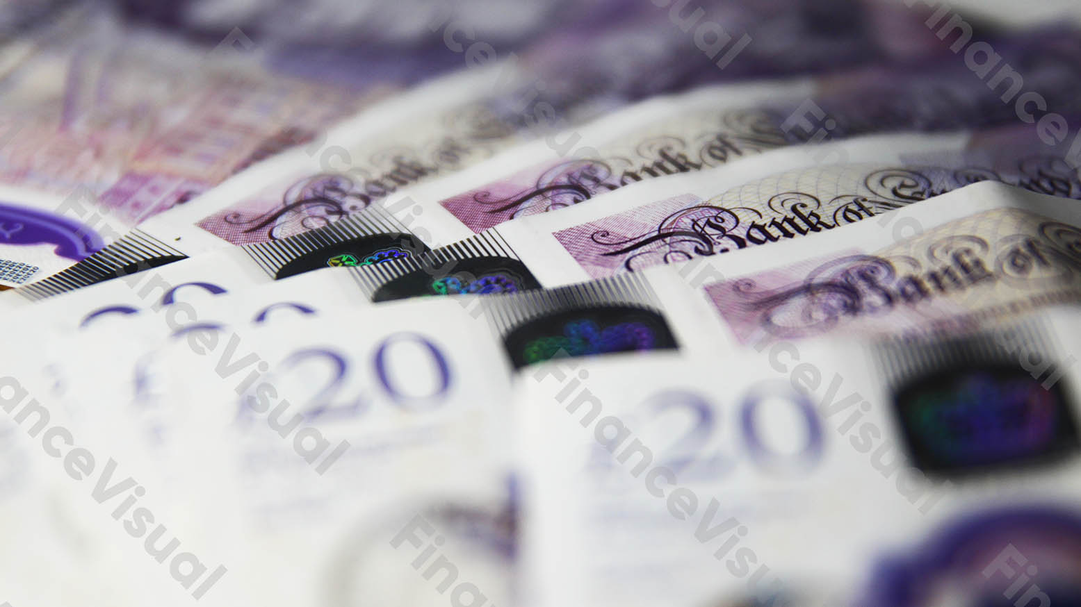 Funt brytyjski GBP banknoty gotówka Bank of England