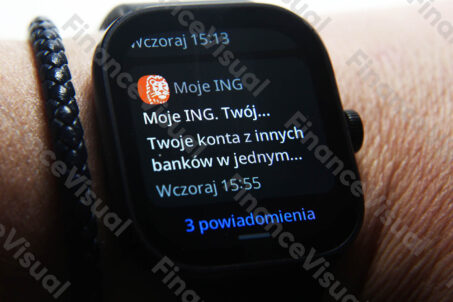 ING zegarek powiadomienie otwarta bankowość