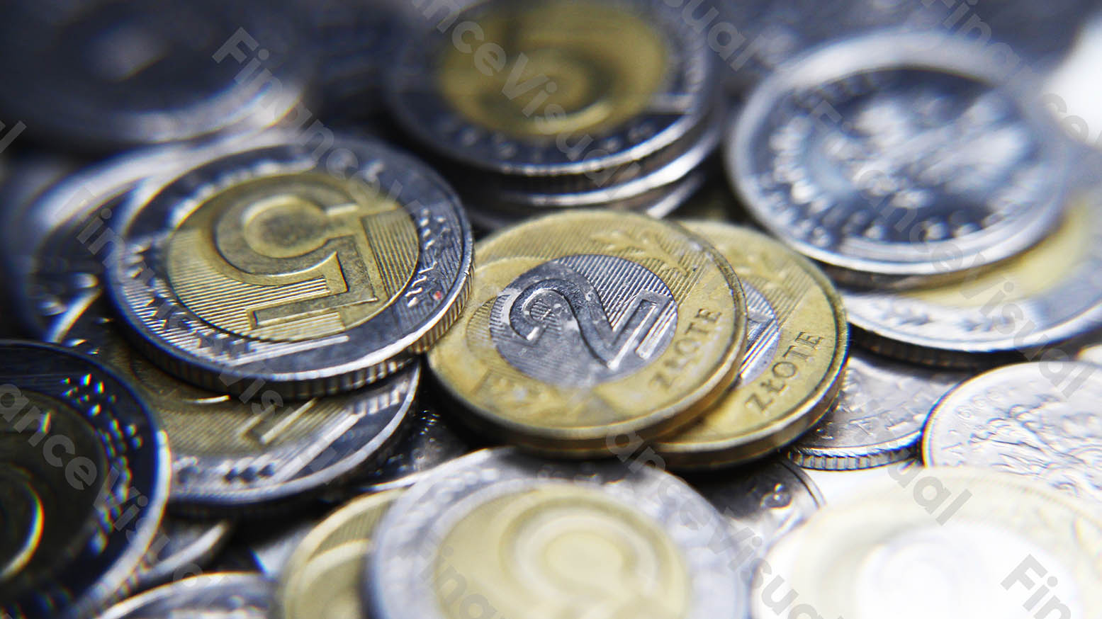 Monety złoty PLN pieniądze