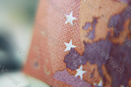 banknot euro mapa Europy