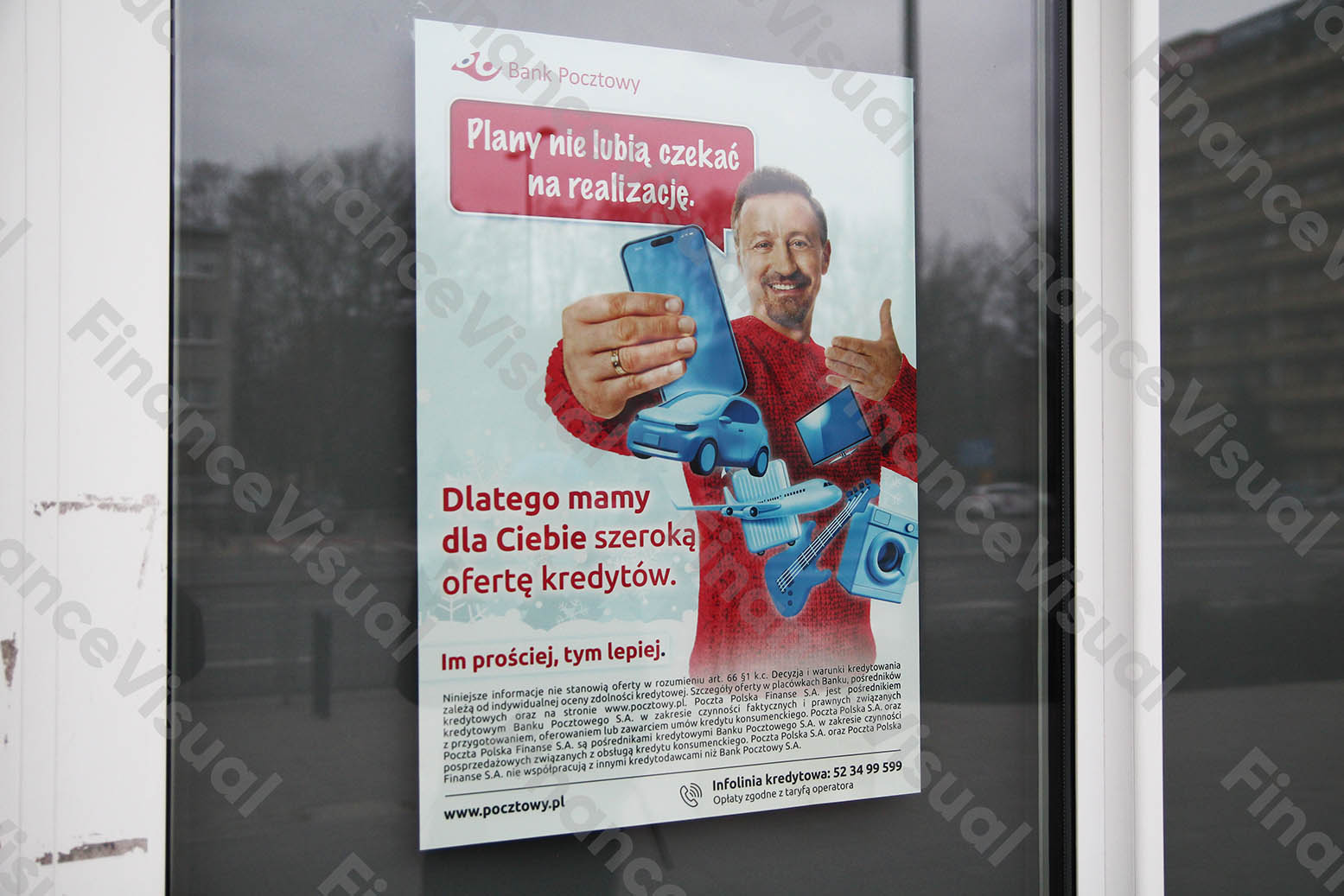 Bank Pocztowy reklama Adam Małysz oferta kredytów