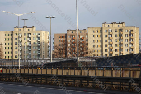 Bloki wielka płyta Trasa Toruńska