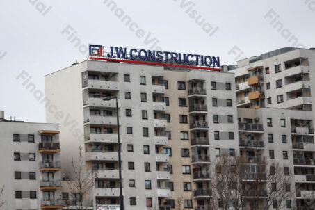 JW Construction szyld Bemowo