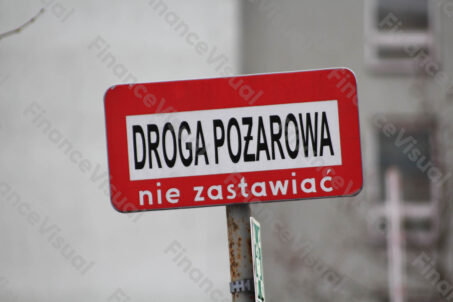 Droga pożarowa znak drogowy