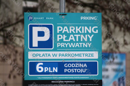 Parking płatny znak