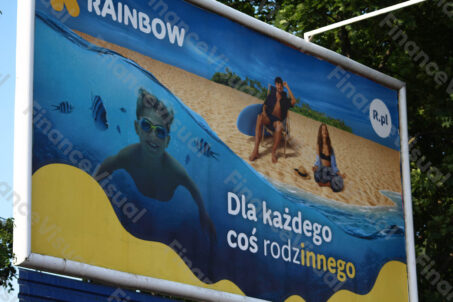 Rainbow biuro podróży reklama