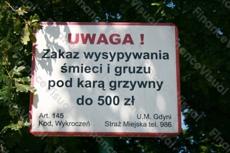 Wysypywanie gruzu i śmieci