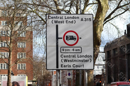 Central London drogowskaz