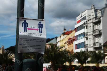 Covid dystans Czechy