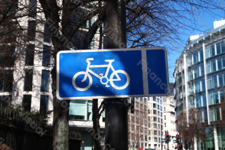 Droga dla rowerów znak Londyn