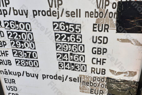 Kantor kursy walut Czechy 1