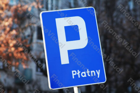 Parking płatny znak drogowy
