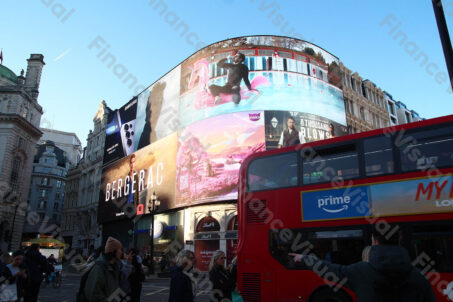 Piccadilly Circus Londyn autobus