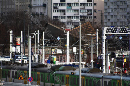 Pociąg dworzec Warszawa Ochota miasto