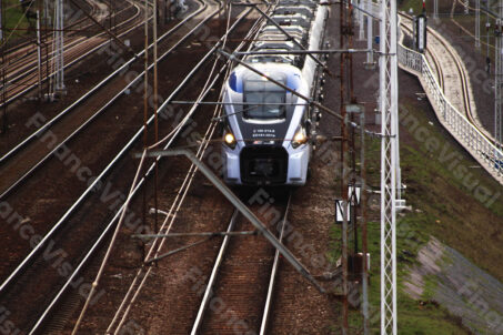 Pociąg tory kolejowe