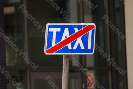 Postój taxi koniec znak drogowy