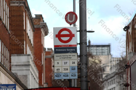 Przystanek autobusowy Londyn