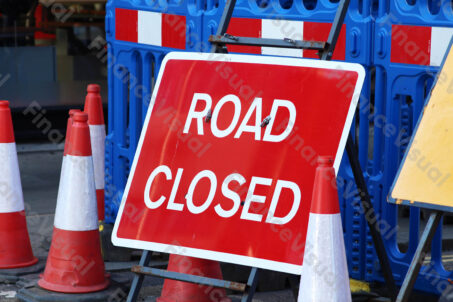 Road Closed droga zamknięta Londyn