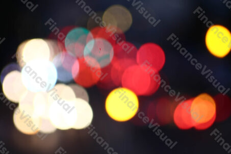 Światła samochodów rozmyte