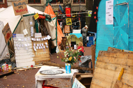 Amsterdam - banki - protesty 3