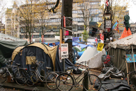 Amsterdam - banki - protesty 7