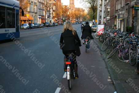 Amsterdam ścieżka rowerowa