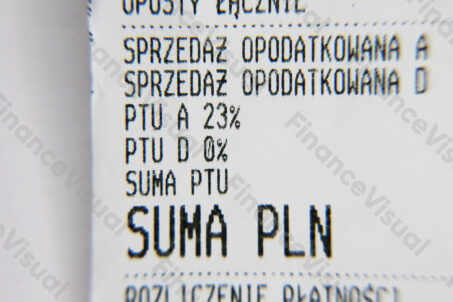 Paragon podatek VAT