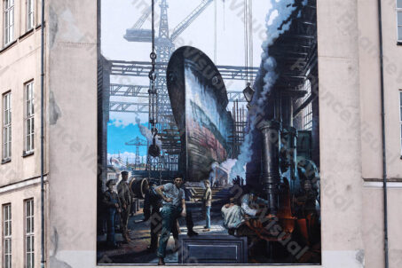 Stocznia mural