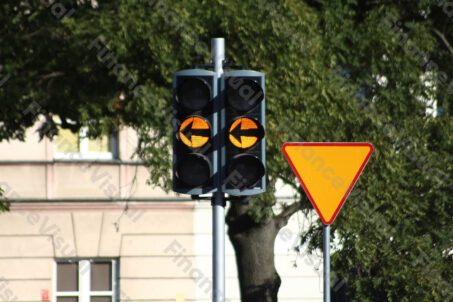 Sygnalizacja żółte światło