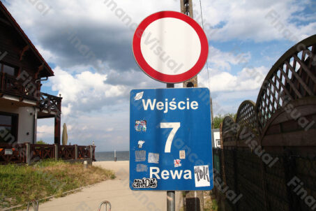 Rewa wejście na plażę