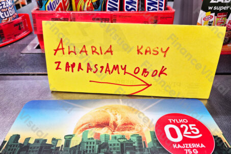 Awaria kasy - Żabka