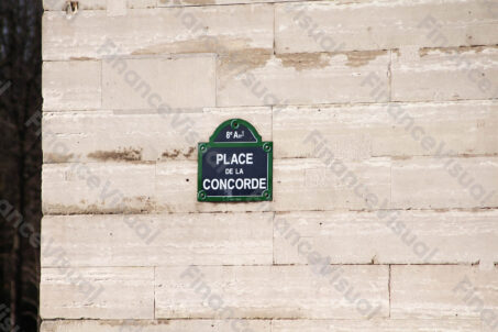 Place de la Concorde - tabliczka