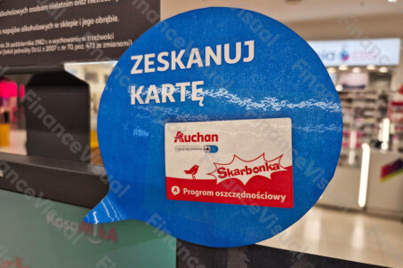 Auchan - karta Skarbonka
