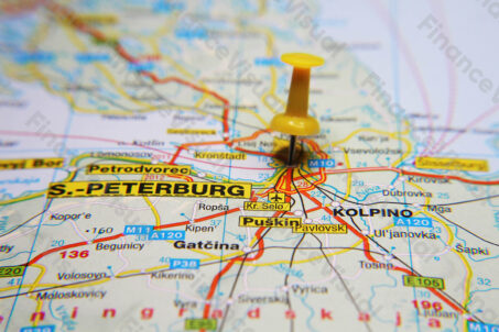 Mapa Sankt Petersburg