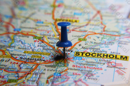 Mapa Sztokholm
