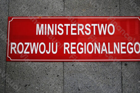 Ministerstwo Rozwoju Regionalnego - szyld