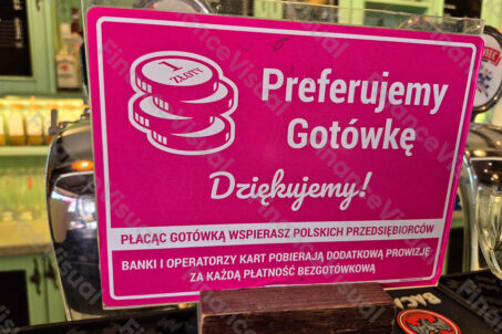 Preferujemy płatność gotówką